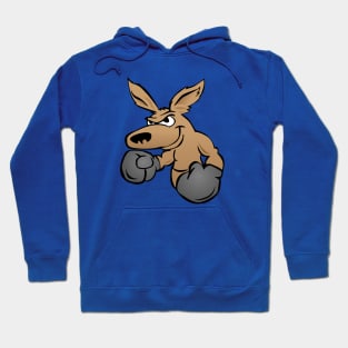 Boxing Kangaroo Cartoon Hoodie